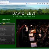David Levi is an American orchestra conductor who lives in Paris, France. He travels the world conducting orchestras for concerts and operas. David’s web site is really two web sites in one: English and French! Visit <a href="http://davidlevimusic.com" target="_blank">davidlevimusic.com</a> to see more of this web site.
